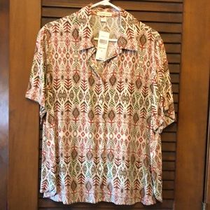 - Coldwater Creek Tribal Print Shirt (NWT)